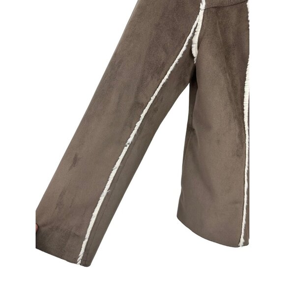 J Jill Women's Faux Suede and Sherpa Button Down Jacket Size M - Picture 3 of 8